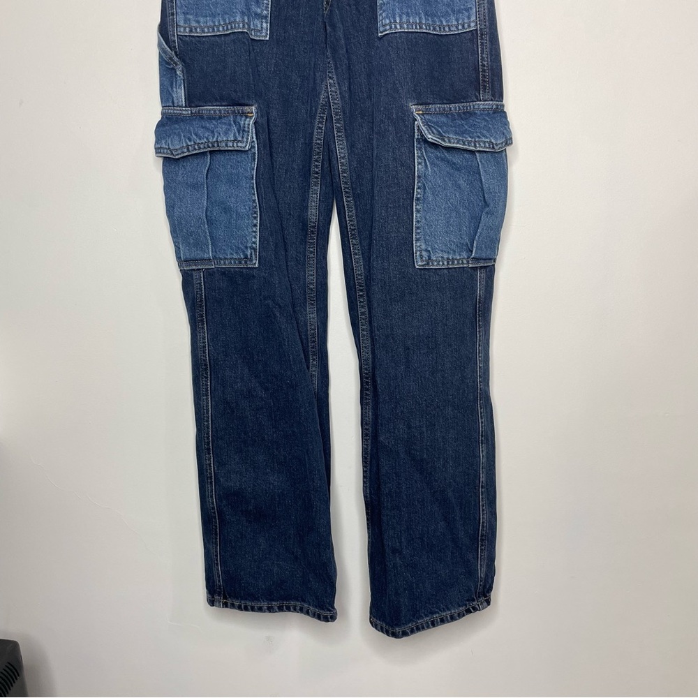 Urban Outfitters BDG High Waist Skate Jean 25W x 32L Cargo Wide Leg Baggy Denim - Picture 4 of 15